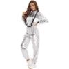 YONGHS Unisex Adults Astronaut Costume Cosmic Space Explorer Jumpsuit for Halloween Cosplay Party Silver XX-Large view 4