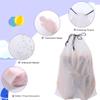 50 Pack Shoe Bags for Travel,Portable Travel Shoe Bag,Large Clear Shoes Pouch Storage Packing Organizers with Drawstring,Dustproof & Waterproof Shoe Storage Bags for Women and Men view 3