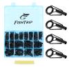 FishTrip Rod Tip Repair Kit 230pcs Fishing Rod Tips Replacement Kit Stainless Steel Ceramic Guides Ring Fishing Pole Eyelets Repair Kit view 1