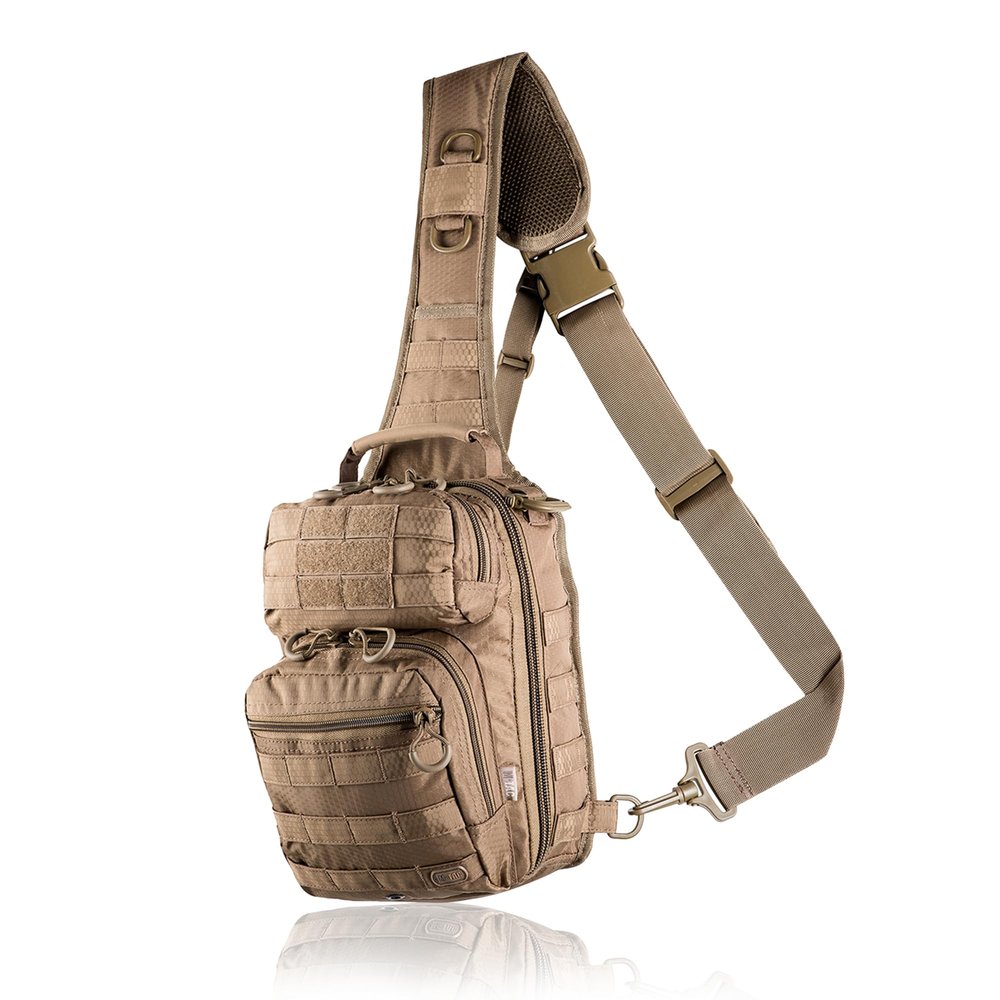 M-Tac Tactical Sling Bag - Concealed Carry Bag for Men Hexagon - One Shoulder Sling Backpack for CCW - Crossbody Sling Pack