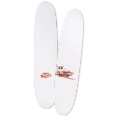 The Heated Wheel Skateboard Deck Team Polarizer Charger 6" x 27.5" Retro Cruiser