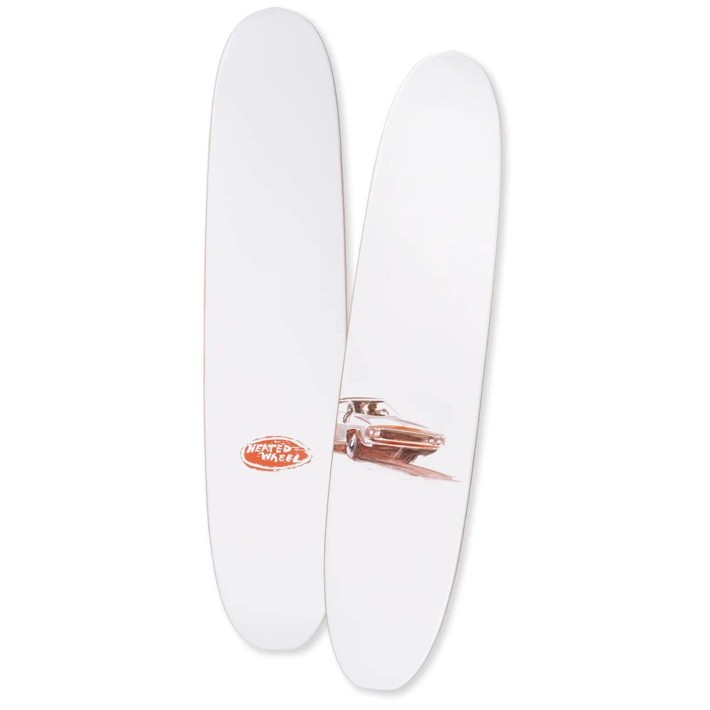 The Heated Wheel Skateboard Deck Team Polarizer Charger 6" x 27.5" Retro Cruiser