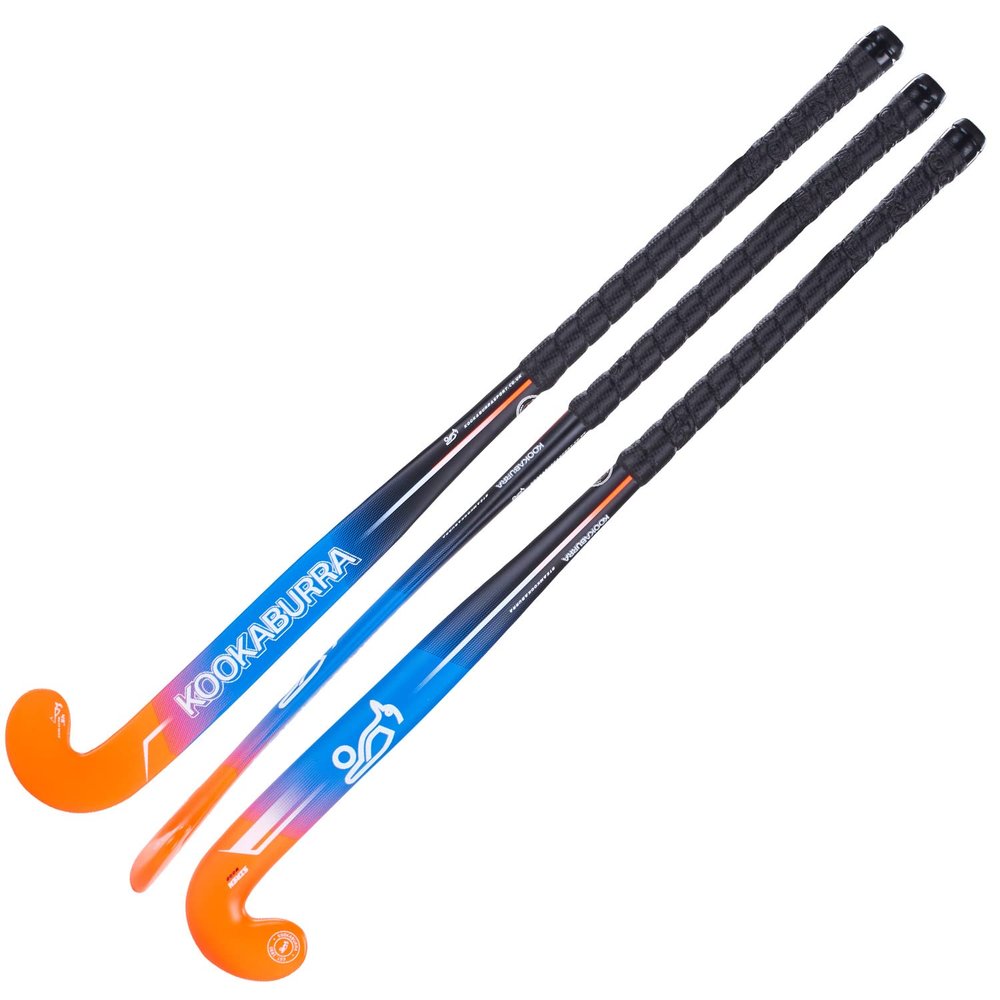 Kookaburra Unisex Youth Siren Hockey Stick Junior Stick, Blue/Orange, 28 UK