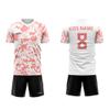 ORKY Kids Customize Soccer Jersey, Quick Dry Sublimation Personalize Boy Shirt, Custom Made Girl Training Team Uniform Camo(Pink 130cm) view 3