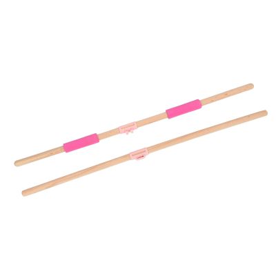 HURRISE 31.5in Yoga Training Stick, Multipurpose Beechwood Posture Corrector, Lightweight Pilates Stick