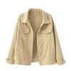 tuduoms Women's Candy Color Denim Jacket Relaxed Fit Casual Jean Trucker Jacket Plus Size Shacket Cropped Denim Jacket Coat view 1