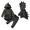 18-24 Months Baby Boy Clothes Toddler Infant Long Sleeve Plaid Pocket Hoodie Tops + Pants Fall Winter Outfit Set 2Pcs, Camo hoodie clothes 18-24 months/110cm view 1