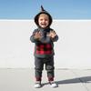 18 Months Baby Boy Clothes Toddler Infant Long Sleeve Plaid Pocket Hoodie Tops + Pants Fall Winter Outfit Set 2Pcs, Red hoodie clothes 18-24 months/110cm view 2
