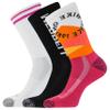 Merrell Unisex Mens And Women's Recycled Half Cushion Socks - 3 Pair Pack Hiking Arch Support Repreve Everyday Crew, Purple Hike On, Small-Medium US view 1