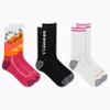 Merrell Unisex Mens And Women's Recycled Half Cushion Socks - 3 Pair Pack Hiking Arch Support Repreve Everyday Crew, Purple Hike On, Small-Medium US view 2