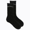 Merrell Adult's Speckled Wool Blend Crew Socks-1 Pair Pack-Unisex Moisture Wicking, Black, S/M (Men's-5-8.5 /-Women's-5-9.5) view 2