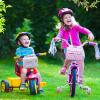 2 Pcs Bike Basket Kids Girls Boys Bike Handlebar Bag Bicycle Front Storage Pouch Scooter Bicycle Accessories for Balance Scooter Stroller Wheelchair(Flower Style) view 2