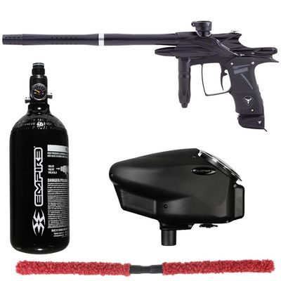 Action Village Dangerous Power Fusion Elite Core Paintball Gun Package Kit (Black/Black)