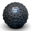 GYMENIST Weighted No Bounce Slam Ball Intensive Workout Training Gym Exercise Weight Balls Equipment (20-LB, Black Extreme) view 1