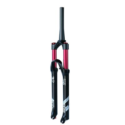 Jejy MTB 26/27.5/29 Inch Front ForkShock Absorber Ultralight Gas Air Suspension Forks Manual Lockout Remote Lockout Mountain Bike Outdoor (Color : Tapered Manual Lockout, Size : 27.5)