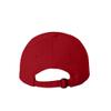 Monogram Initial Modern Shadow Letter Baseball Cap - Toddler, Youth Kids, and Adult Adjustable Red Hat with White Letter (6-9 Youth Size, S) view 2