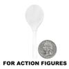 White Tennis Racket for Wrestling Action Figures view 2