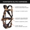 Malta Hunting Safety Hunter's Elite TrueTImber Hunting Safety Harness with Included Tree Strap, Lineman's Climbing Strap, and Deer Drag Suspension Relief, Strata Camo, XX-Large view 3