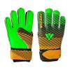 Vizari Saturn F.P. Soccer Goalkeeper Gloves with Finger Support - Green/Orange, Size 10 | Inbuilt Fingersave Protection Goalie Gloves | 3-MM Duplatex Foam Palm Football Gloves view 1