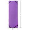 POLYTE Microfiber Hot Yoga Towel Mat with Non-Slip Silicone Grip and Secure Fit Elastic Straps, 24 x 72 in (Purple) view 3