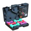 Gymenist Dumbbell Set With Hard Plastic Case Includes 3 Pairs And A Hard Travel Carry Storage Case (2-LB - 4-LB - 6-LB) view 1