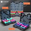 Gymenist Dumbbell Set With Hard Plastic Case Includes 3 Pairs And A Hard Travel Carry Storage Case (2-LB - 4-LB - 6-LB) view 2