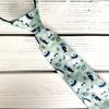 Spring Notion Boy's Printed Light Blue Polar Bear Penguin Winter Outfit Pre-Tied Necktie Zipper Tie, Polar Bear Medium view 3