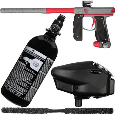 Action Village Empire Mini GS TP Core Paintball Gun Package Kit (Dust Dark Grey/Dust Red)