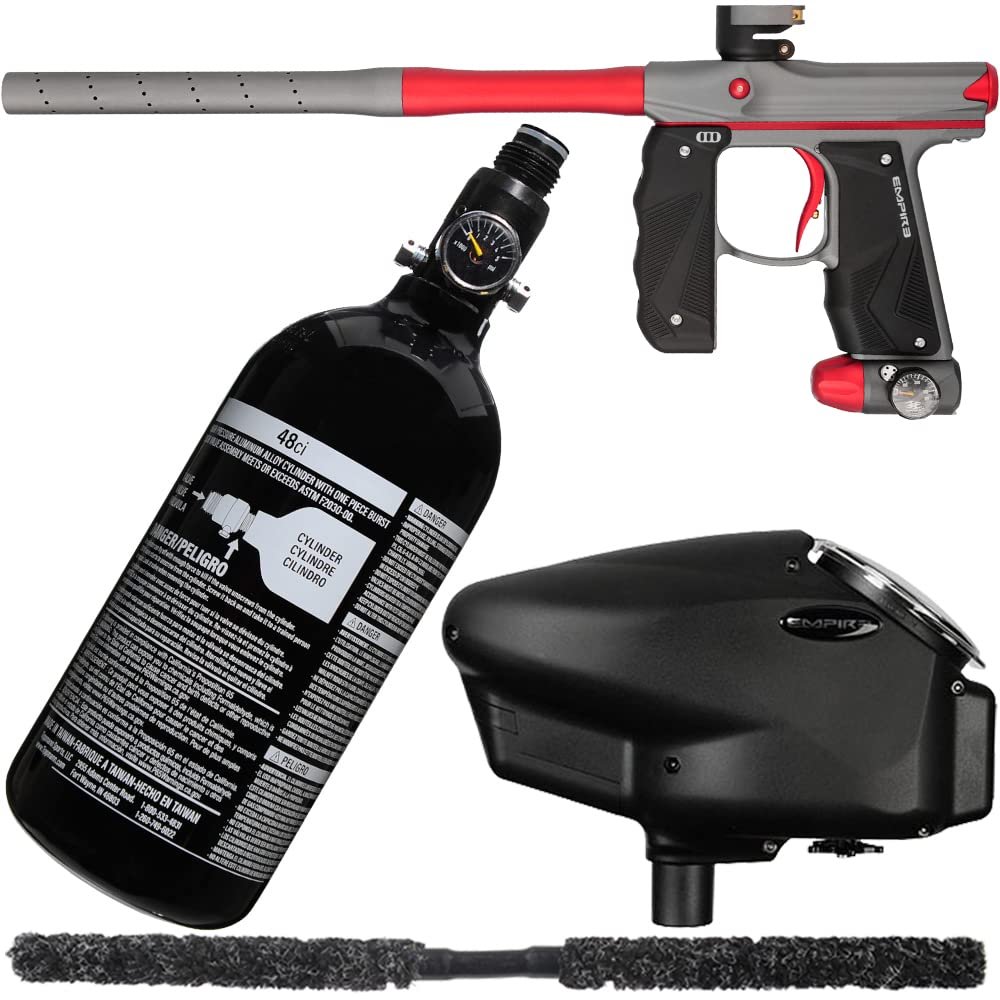 Action Village Empire Mini GS TP Core Paintball Gun Package Kit (Dust Dark Grey/Dust Red)