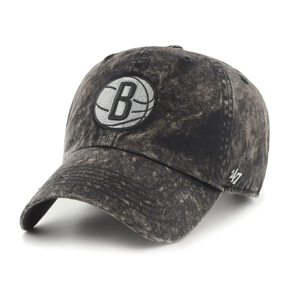 '47 NBA Gamut Adjustable Adjustable Clean Up Hat, Adult One Size Fits All - Brooklyn Nets Black