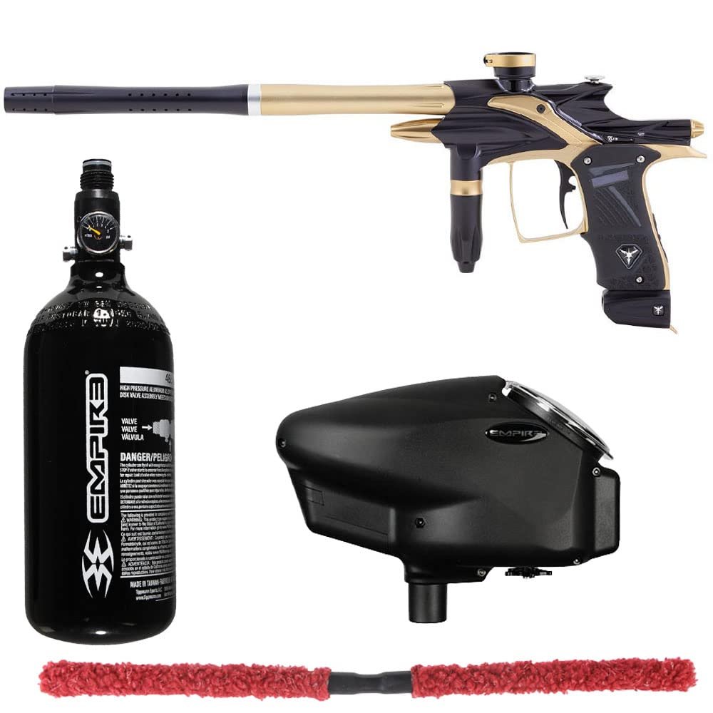Action Village Dangerous Power Fusion Elite Core Paintball Gun Package Kit (Black/Gold)