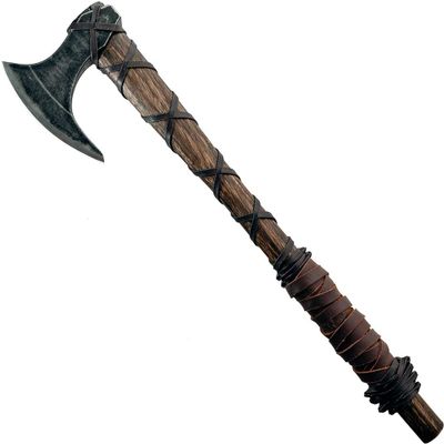 Axe of Ragnar Lothbrok Viking Age Middle Ages Medieval Hand Axe Weapon Toy for Berserker Soldier Warrior Costume Battle Play Halloween Cosplay LARP [AX-025]