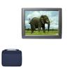 BoxWave Case Compatible with Lilliput UM82/C/T - Hard Shell Briefcase, Slim Messenger Bag Briefcase Cover Side Pockets - Navy view 1