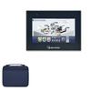 BoxWave Case Compatible with Maple Systems cMT3072XH - Hard Shell Briefcase, Slim Messenger Bag Briefcase Cover Side Pockets - Navy view 1