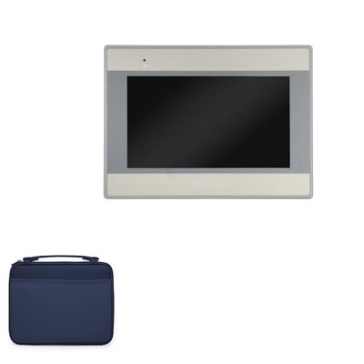 BoxWave Case Compatible with Maple Systems HMI5070L - Hard Shell Briefcase, Slim Messenger Bag Briefcase Cover Side Pockets - Navy