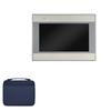 BoxWave Case Compatible with Maple Systems HMI5070L - Hard Shell Briefcase, Slim Messenger Bag Briefcase Cover Side Pockets - Navy view 1