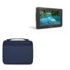 BoxWave Case Compatible with Lilliput H7S - Hard Shell Briefcase, Slim Messenger Bag Briefcase Cover Side Pockets - Navy view 1