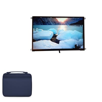 BoxWave Case Compatible with Mimo UM-1080-OF - Hard Shell Briefcase, Slim Messenger Bag Briefcase Cover Side Pockets - Navy