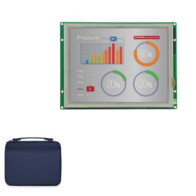 BoxWave Case Compatible with Chipsee EPC-A8-80-R - Hard Shell Briefcase, Slim Messenger Bag Briefcase Cover Side Pockets - Navy