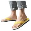 Beach Sandals Flip-Flops Men's Summer Flat Home Slipper Shoes Shoes Breathable Bunny Slippers Men Size 13 (Yellow, 8.5) view 3