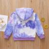 Girls Baby Sweatshirts Dyed Boys Kids Printed Tie Tops Long Hoodie Sleeve Boys Tops Girl Clothes (Purple, 3-4 Years) view 3