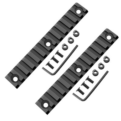Gotical 13 Slots Aluminum Key mod Rail Section for Key mod Thrteen Slots Key mod Rail Picatinnii Rail (Black)