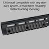 Gotical 13 Slots Aluminum Key mod Rail Section for Key mod Thrteen Slots Key mod Rail Picatinnii Rail (Black) view 3