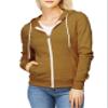 OSABASA Womens Basic Zip Up Hoodies Sweatshirt Long Sleeve Patch Pocket CARAMEL US L (OSCWOHOL030) view 1
