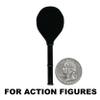 Black Tennis Racket for Wrestling Action Figures view 2