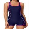 beautyin Womens Boyleg Competition Swimsuit Team Bathing Suit One Piece Pink