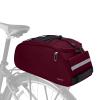 MOSISO Bike Rack Bag, Waterproof Bicycle Trunk Pannier Rear Seat Pouch Cycling Bike Carrier Backseat Storage Luggage Saddle Shoulder Bag, Wine Red view 2