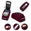 MOSISO Bike Rack Bag, Waterproof Bicycle Trunk Pannier Rear Seat Pouch Cycling Bike Carrier Backseat Storage Luggage Saddle Shoulder Bag, Wine Red view 4
