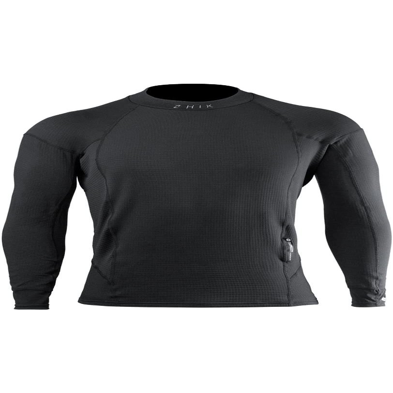 Zhik Mens Superthermal Hydrobase Long Sleeve Top - Black - Thermal Warm Heat Layer Layers Easy Stretch Mens Size - XXL
