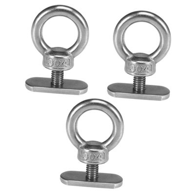 BESPORTBLE 3pcs Stainless Steel Kayak Lifting Hook Track Mount Tie Downs Kayak Accessories for